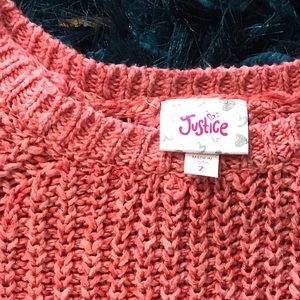 Girls sz 7 Justice sweater
